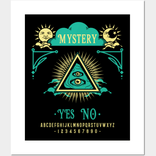 mysterious Ouija board Posters and Art